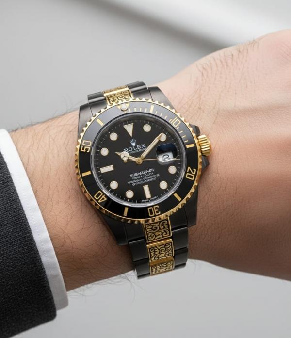 Rolee_x Oyster perpetual Submarine Vintage Gold