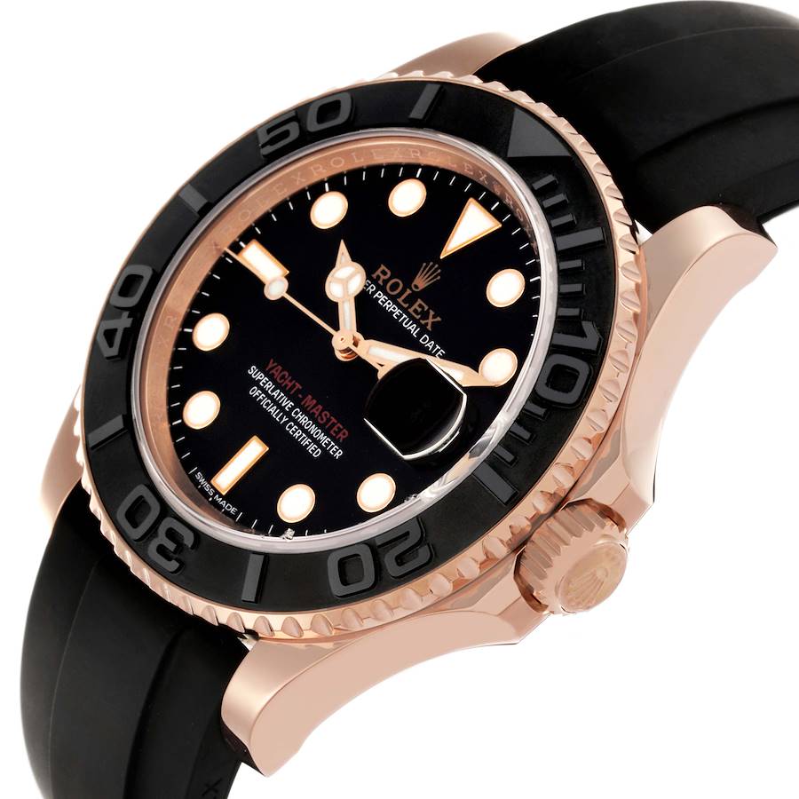 Role_x Yatch Master Rose Gold Oysterflex Black Mint Mens Watch Luxury Edition Premium Quality thenextchoice.online