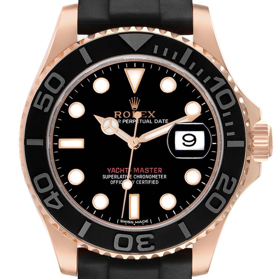 Role_x Yatch Master Rose Gold Oysterflex Black Mint Mens Watch Luxury Edition Premium Quality thenextchoice.online