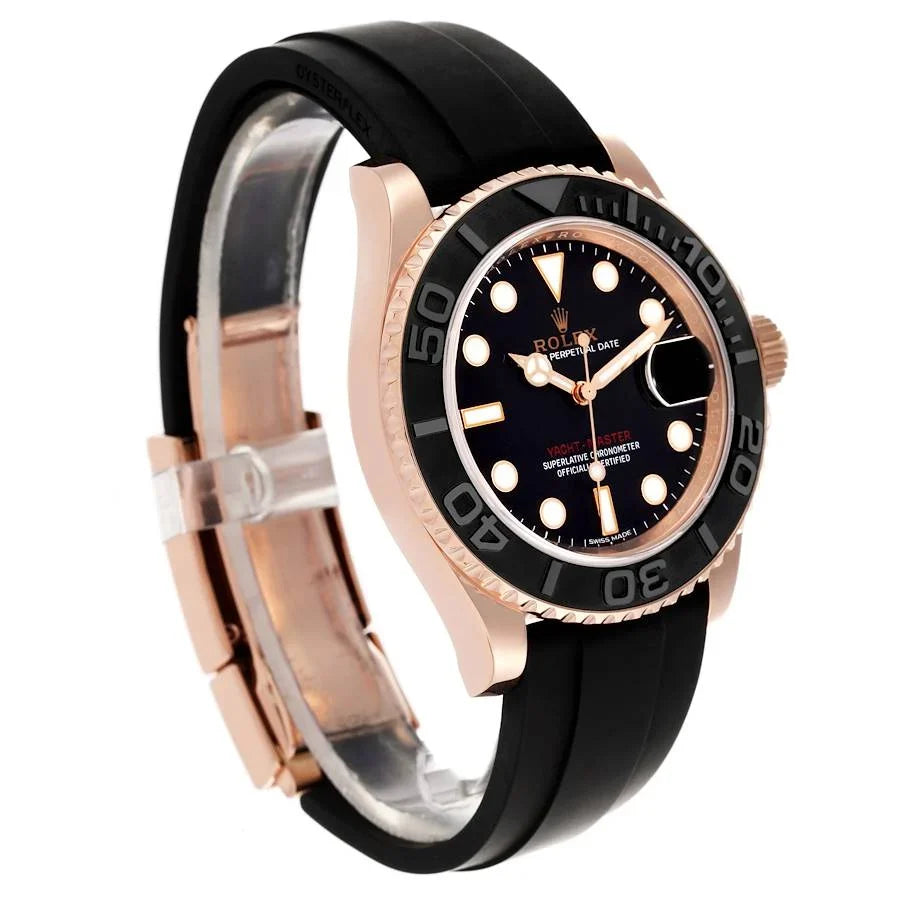 Role_x Yatch Master Rose Gold Oysterflex Black Mint Mens Watch Luxury Edition Premium Quality thenextchoice.online
